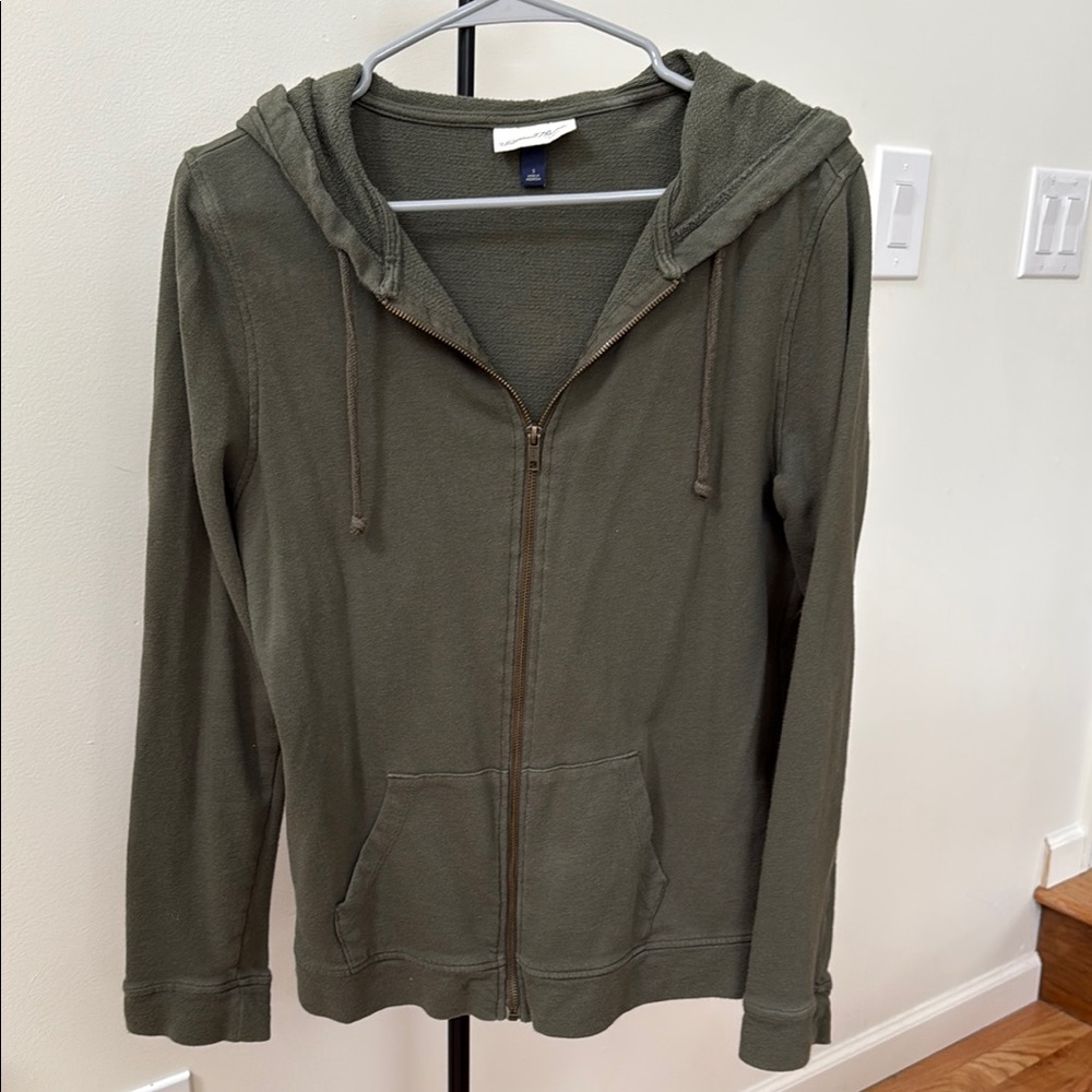 Gap Olive Green Zip-Up Hoodie